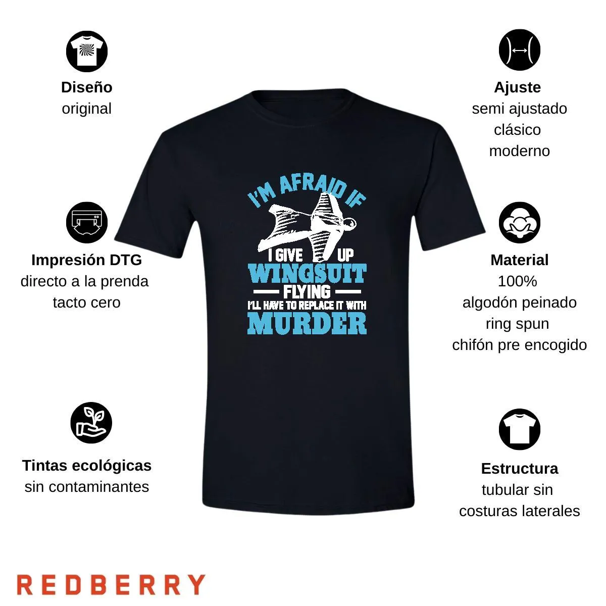 Playera Hombre Paracaidismo Deporte Vintage SK1018