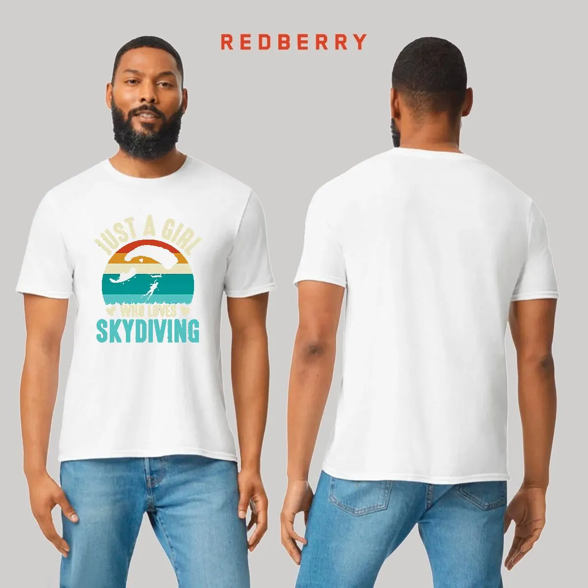 Playera Hombre Paracaidismo Deporte Vintage SK1022