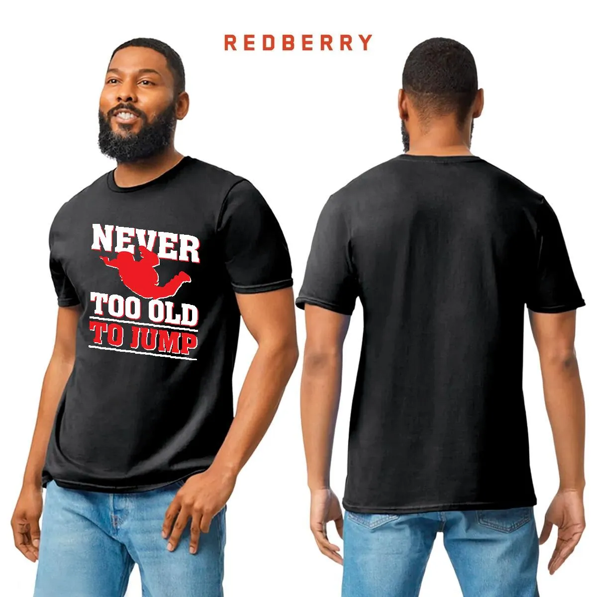 Playera Hombre Paracaidismo Deporte Vintage SK1025