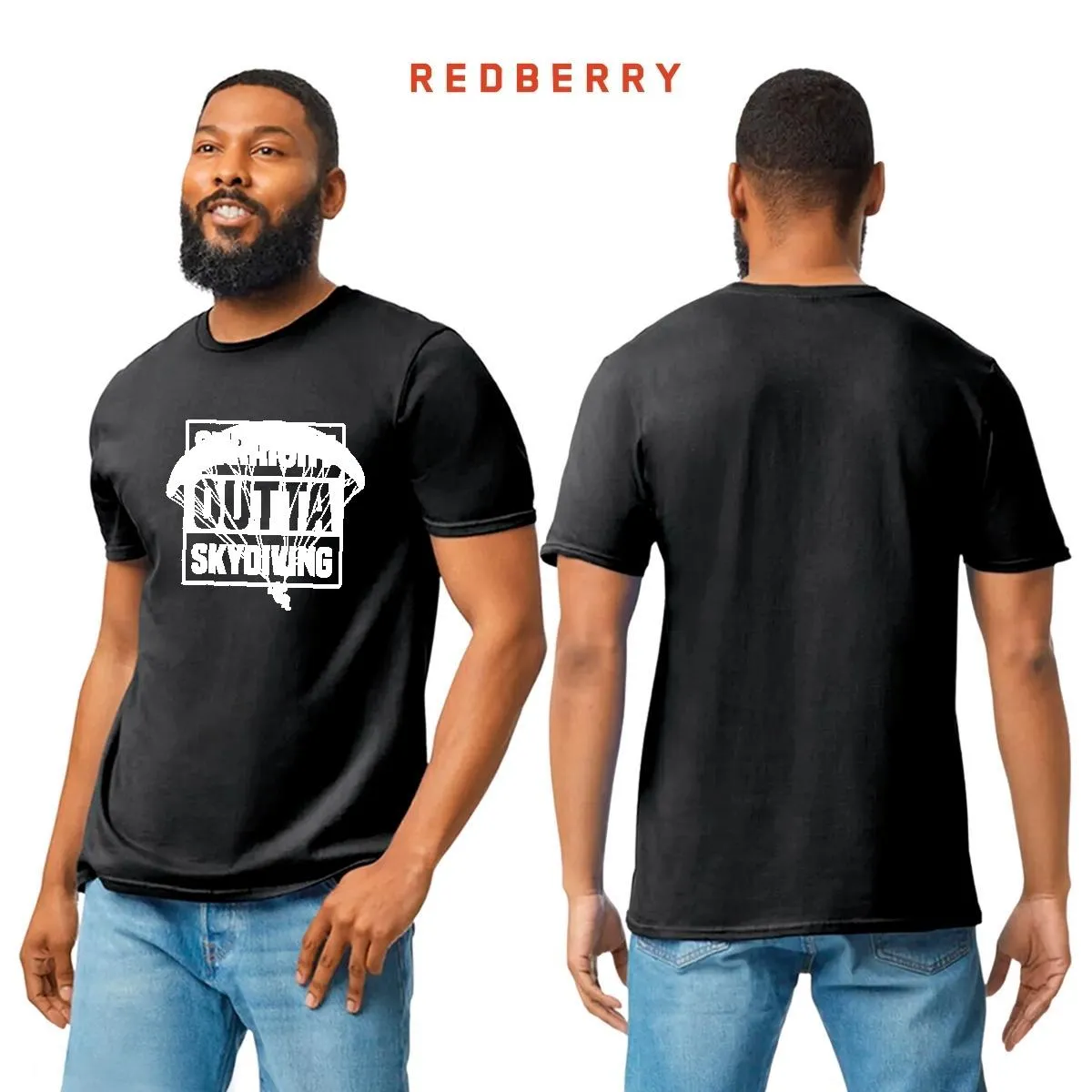 Playera Hombre Paracaidismo Deporte Vintage SK1039