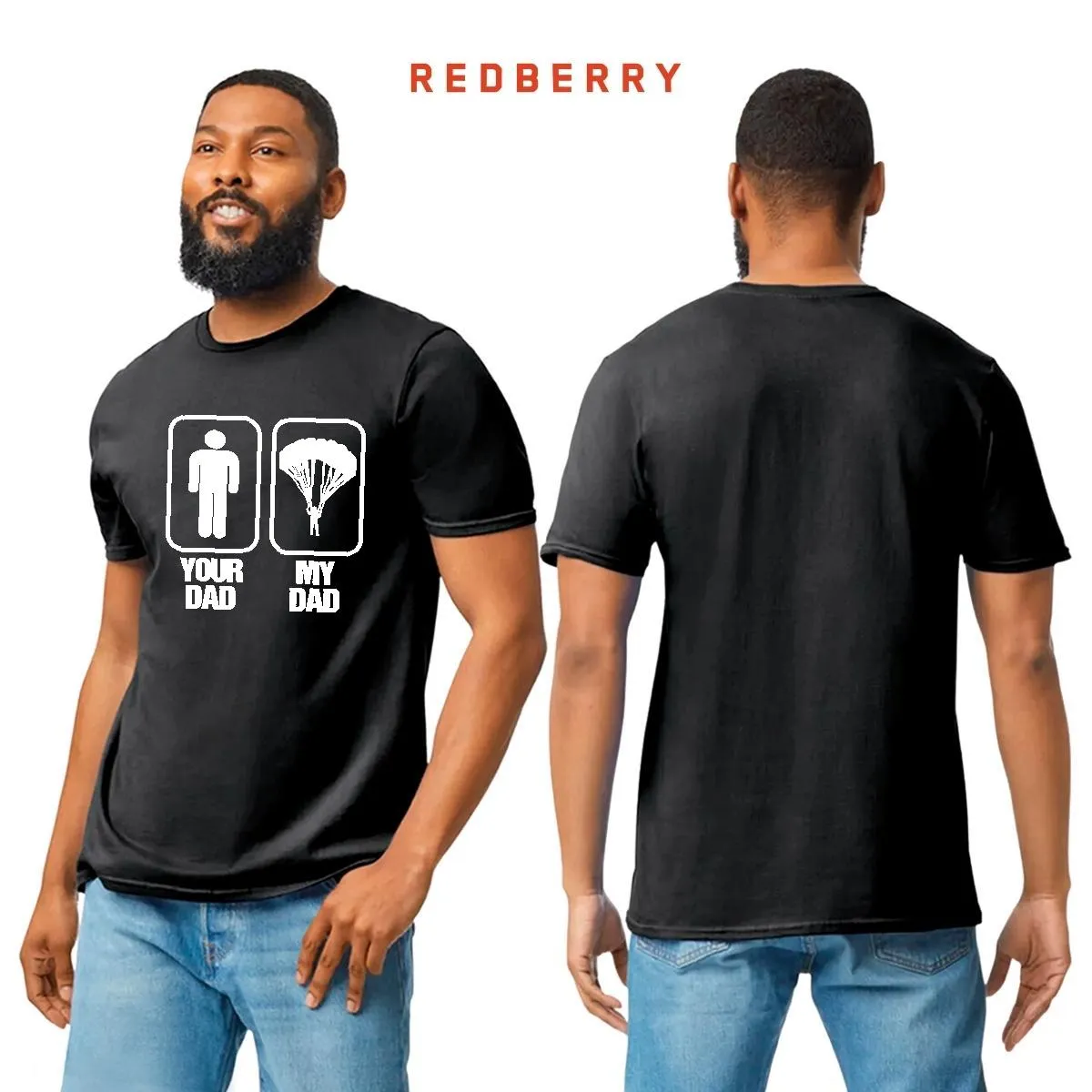 Playera Hombre Paracaidismo Deporte Vintage SK1048