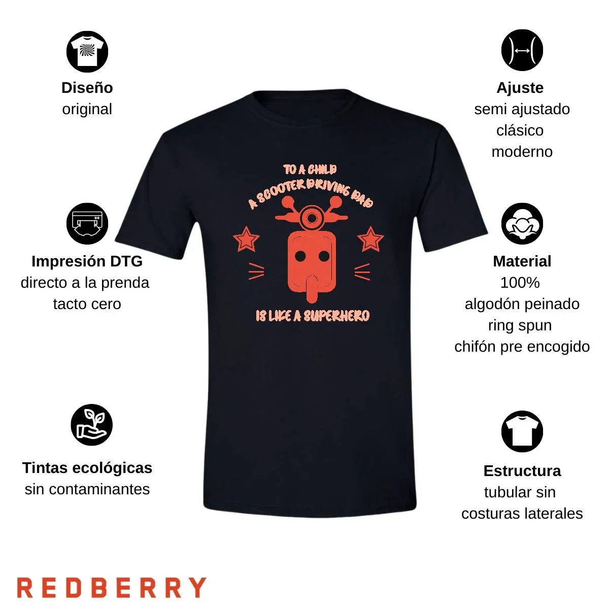 Playera Hombre Scooter Vespa Vintage SC1003