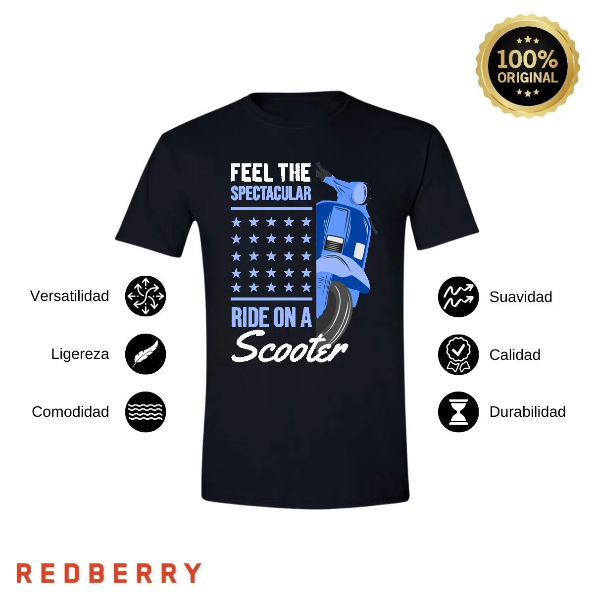 Playera Hombre Scooter Vespa Vintage SC1009