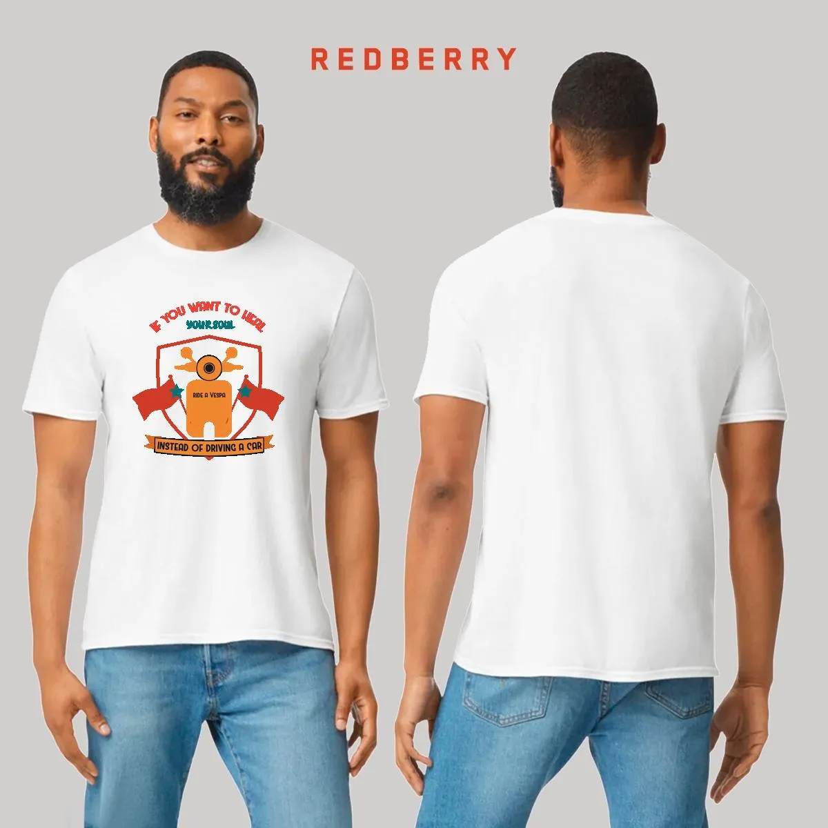 Playera Hombre Scooter Vespa Vintage SC1016