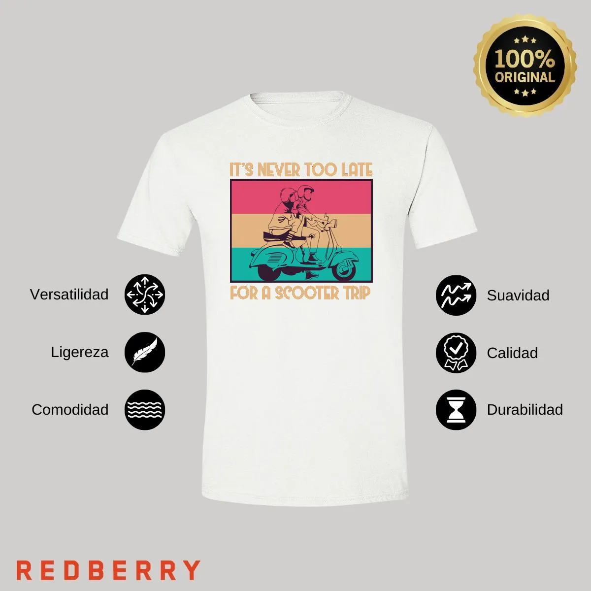 Playera Hombre Scooter Vespa Vintage SC1017