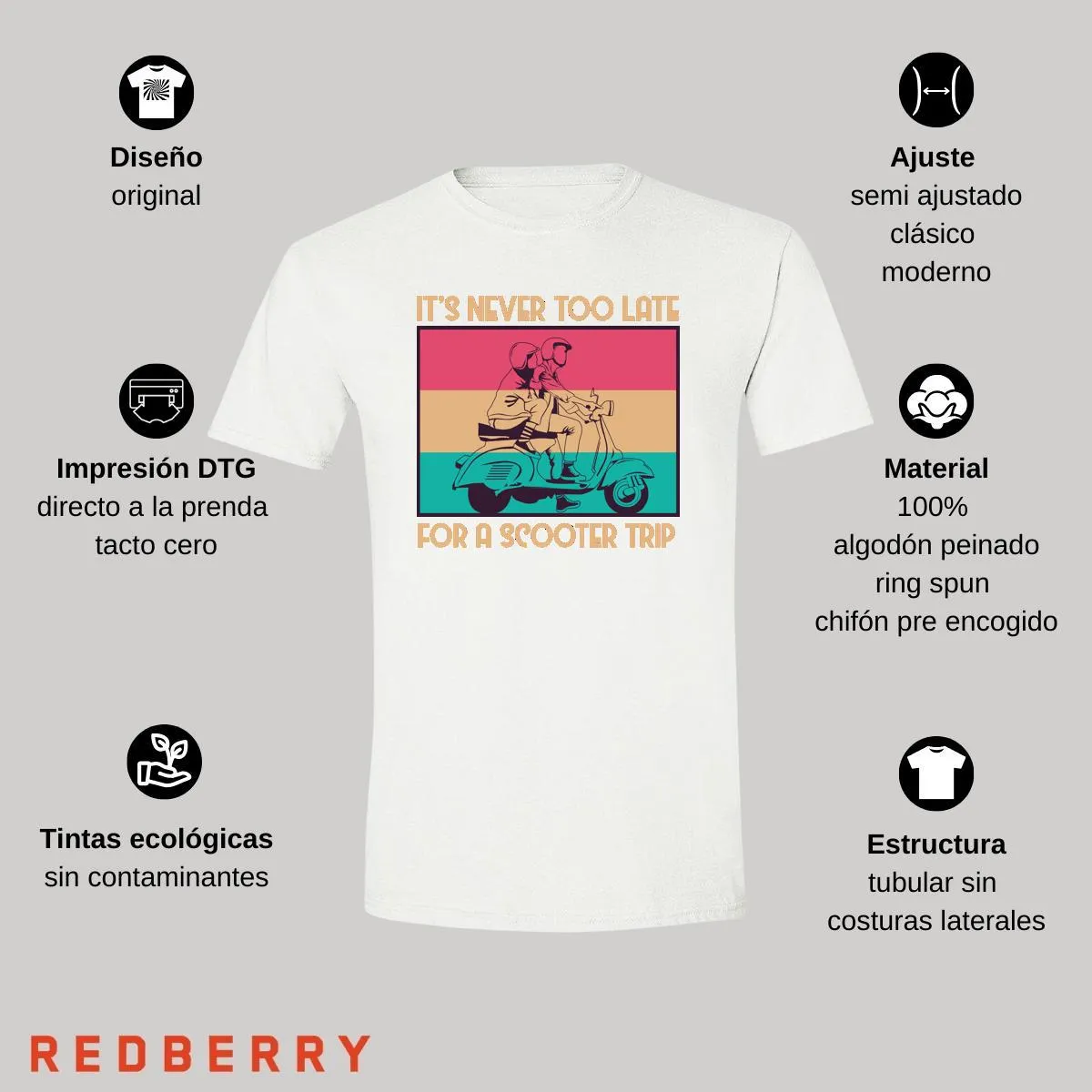 Playera Hombre Scooter Vespa Vintage SC1017