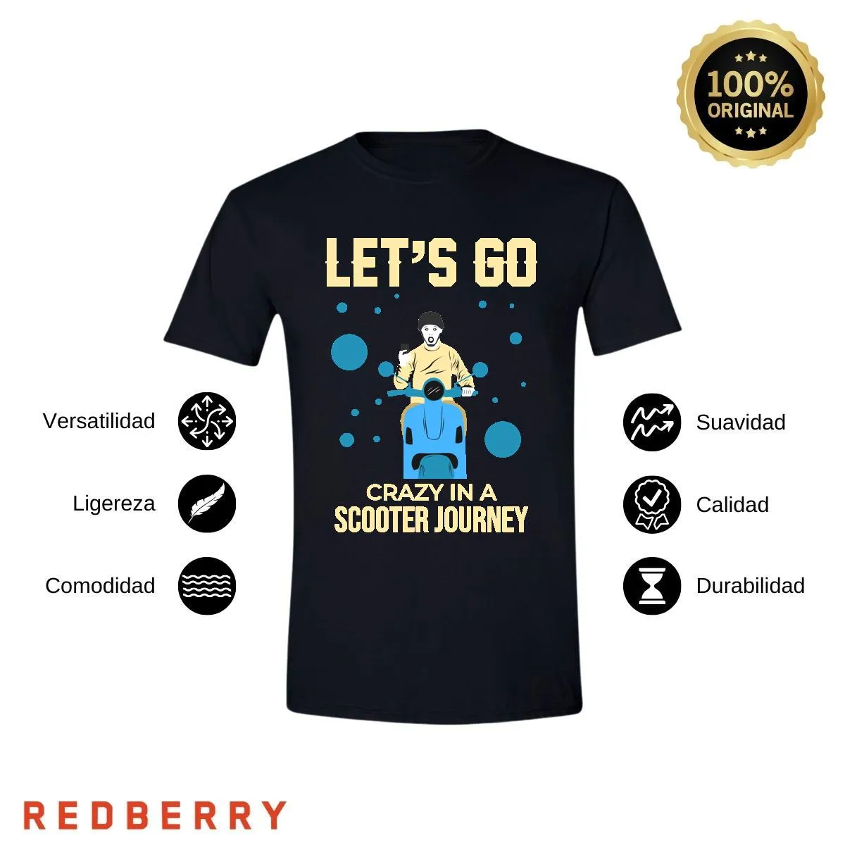 Playera Hombre Scooter Vespa Vintage SC1020
