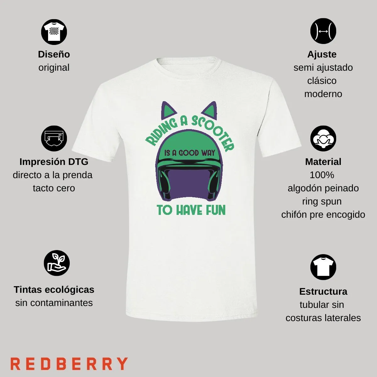 Playera Hombre Scooter Vespa Vintage SC1033