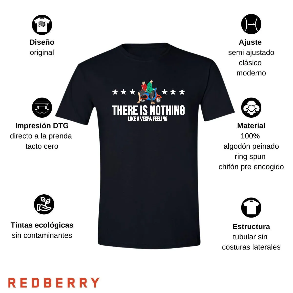 Playera Hombre Scooter Vespa Vintage SC1044