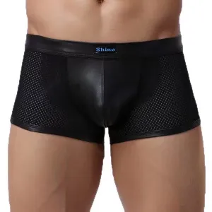 Poison Rose Lingerie Men’s Mesh Boxer with Wetlook Pouch 240