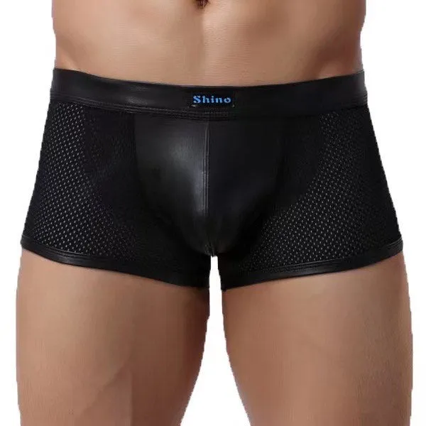 Poison Rose Lingerie Men’s Mesh Boxer with Wetlook Pouch 240