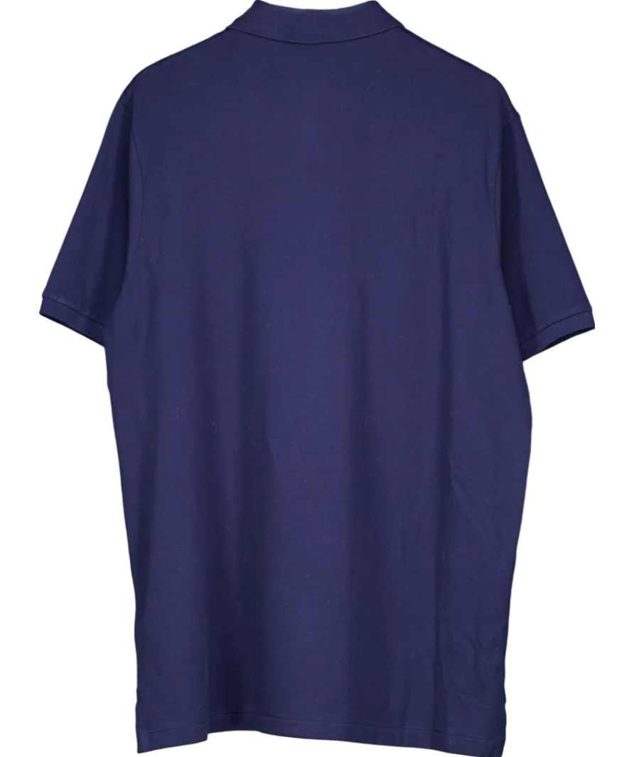 Polo Ralph Lauren Blue 20/1 Short Sleeve Mesh Polo UK XL