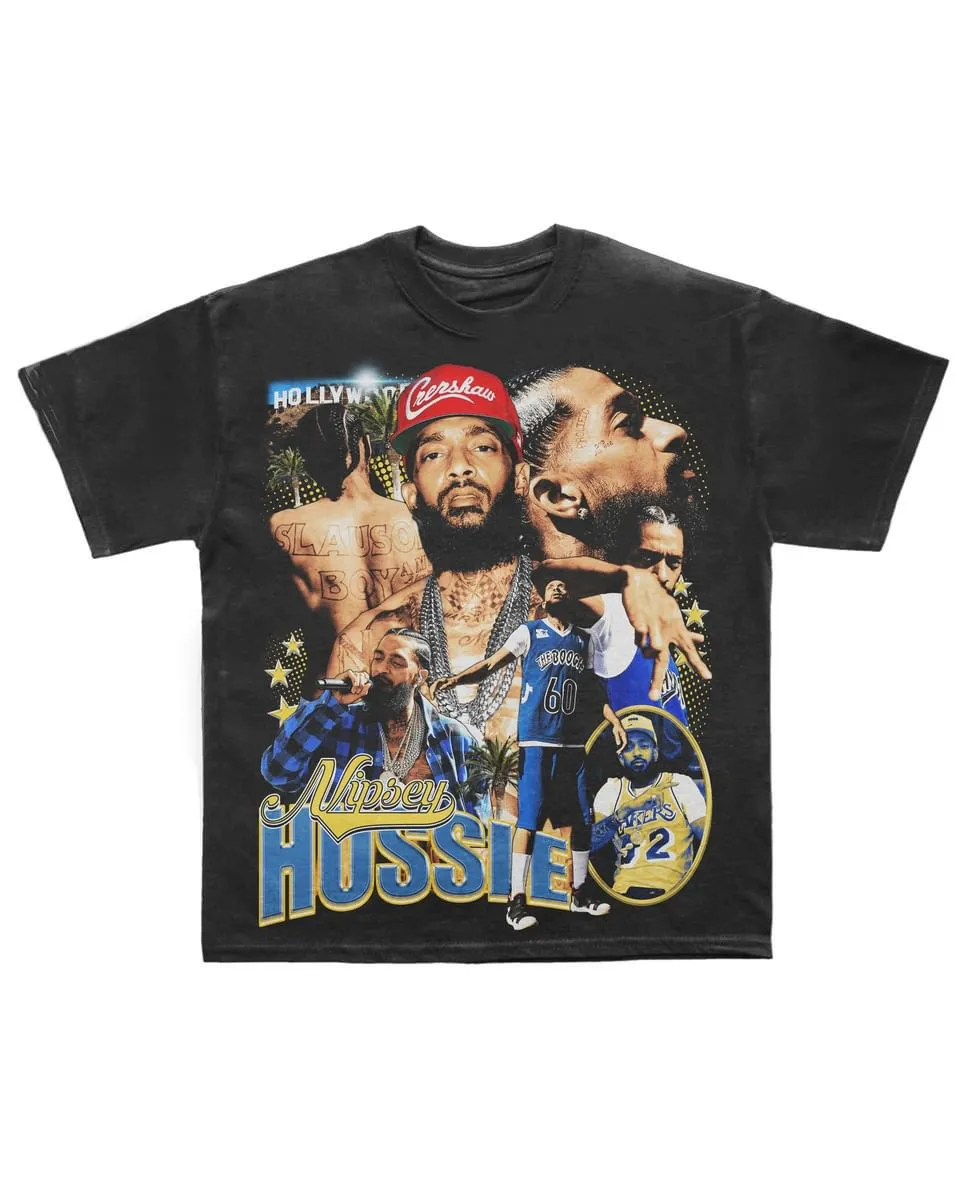 Present Vintage "Nipsey Hussle" Tee (Washed-Black)