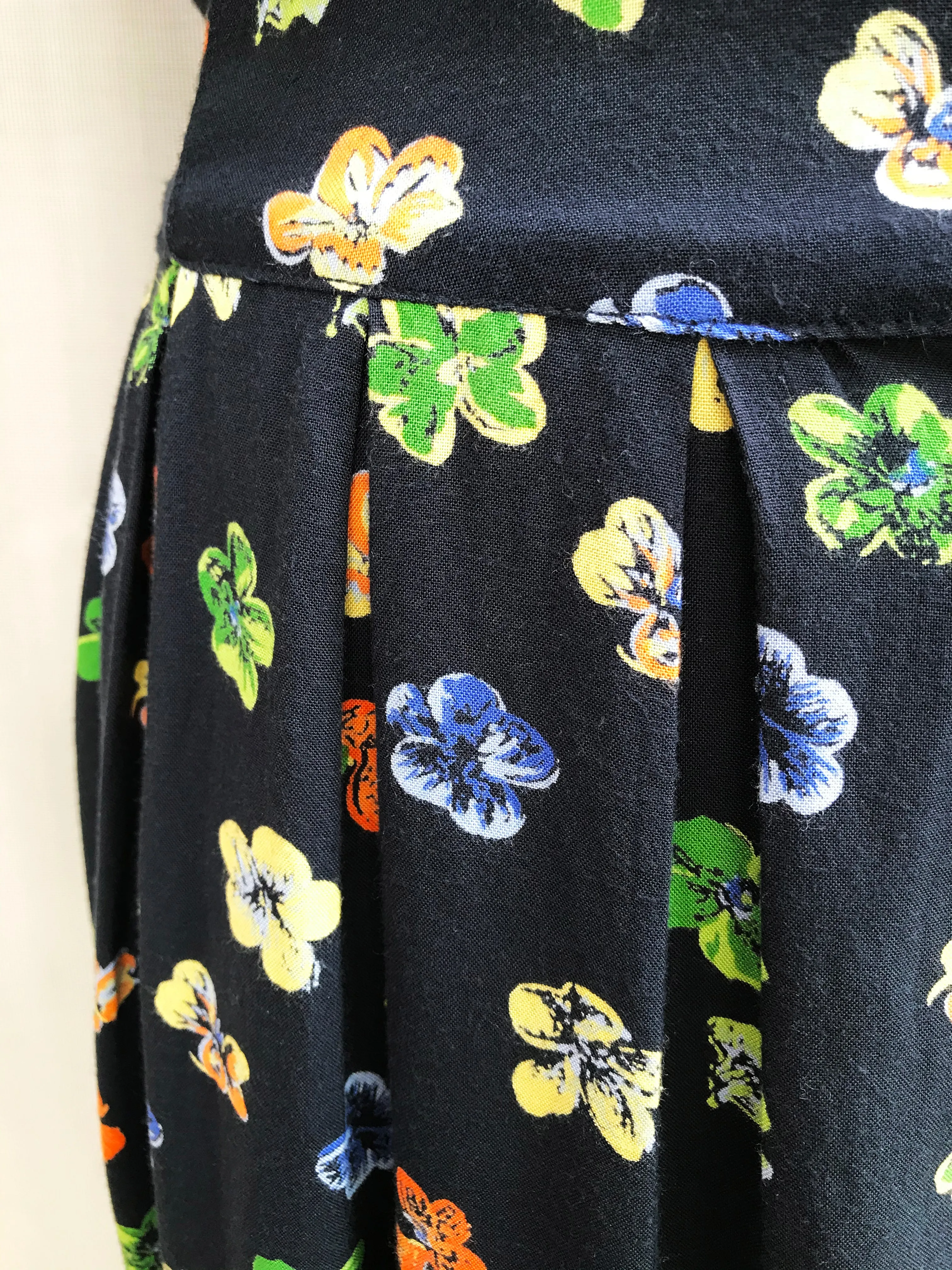 Pretty Floral Tea Dress With Back-tie