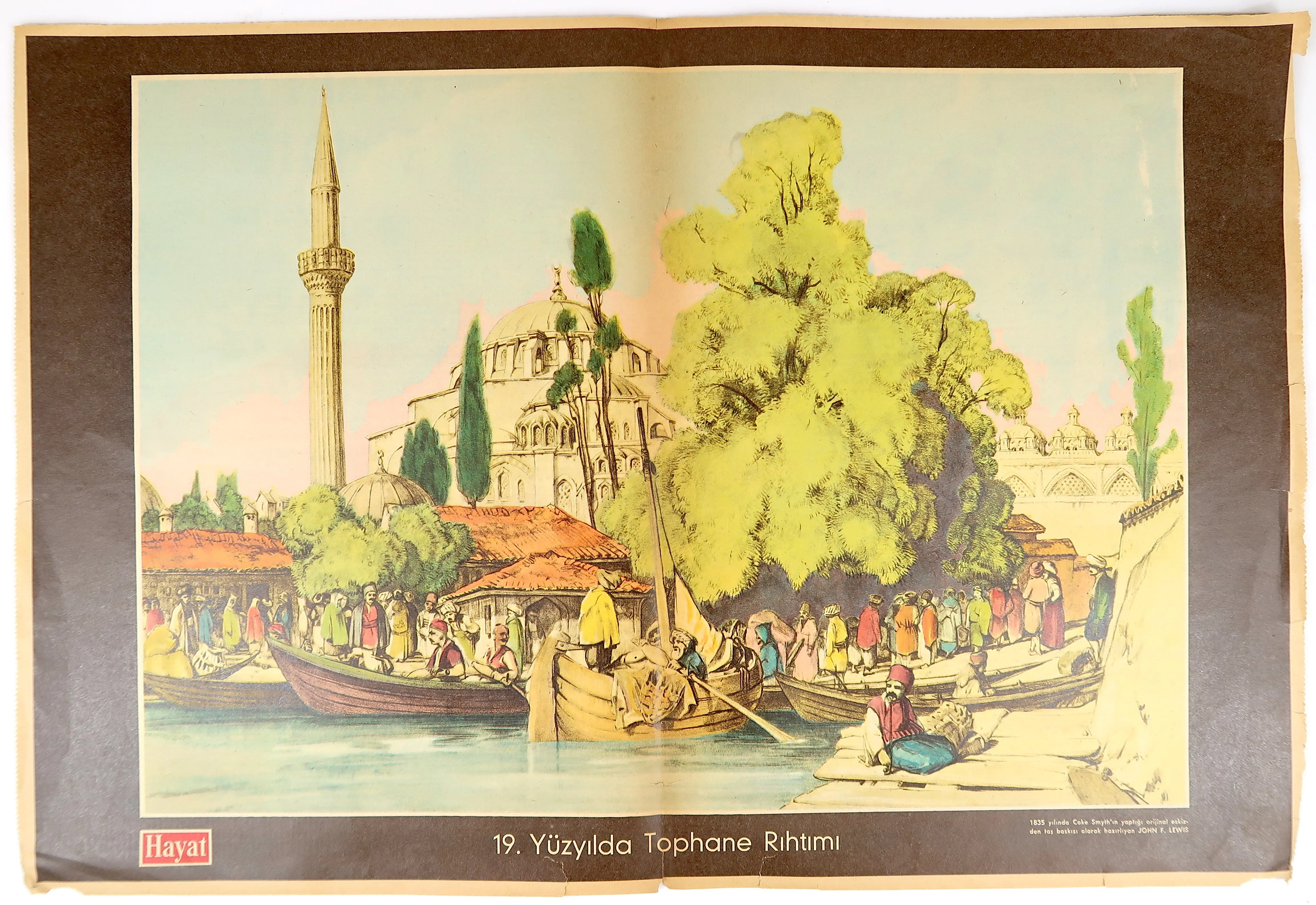Print - Vintage Nature Scene/Mosque Print