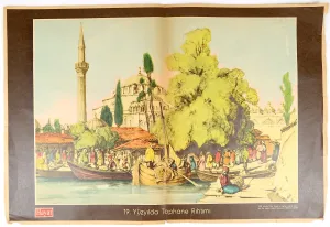 Print - Vintage Nature Scene/Mosque Print