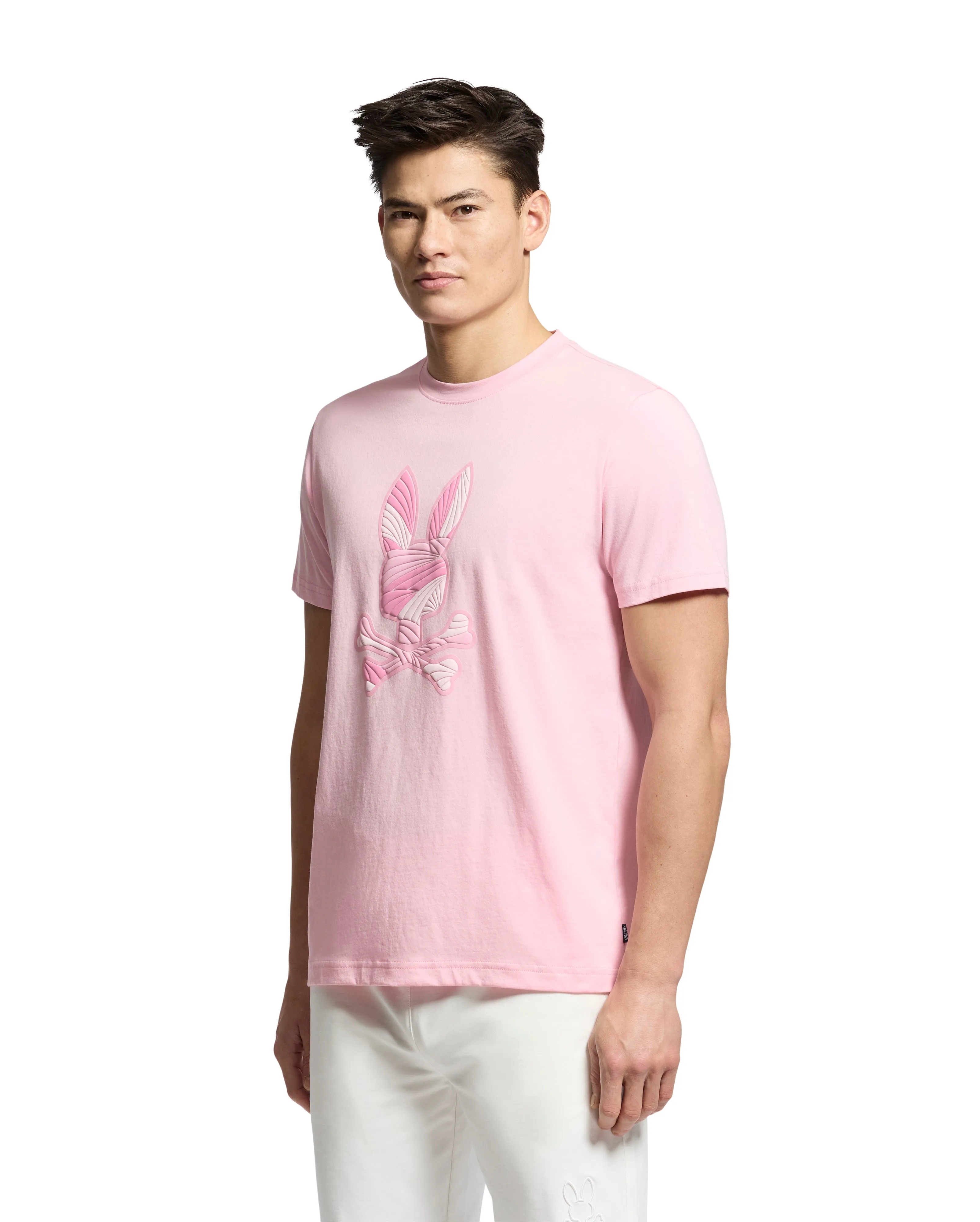 Psycho Bunny Men's Baxter Graphic Tee - Romance Rose