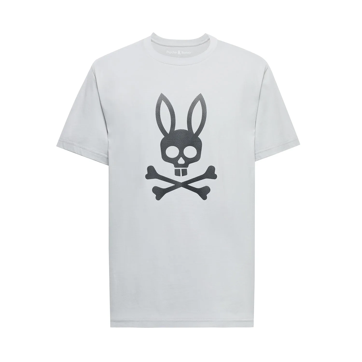 Psycho Bunny Men's Payson Leather Print Graphic Tee - Micro Chip