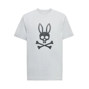 Psycho Bunny Men's Payson Leather Print Graphic Tee - Micro Chip