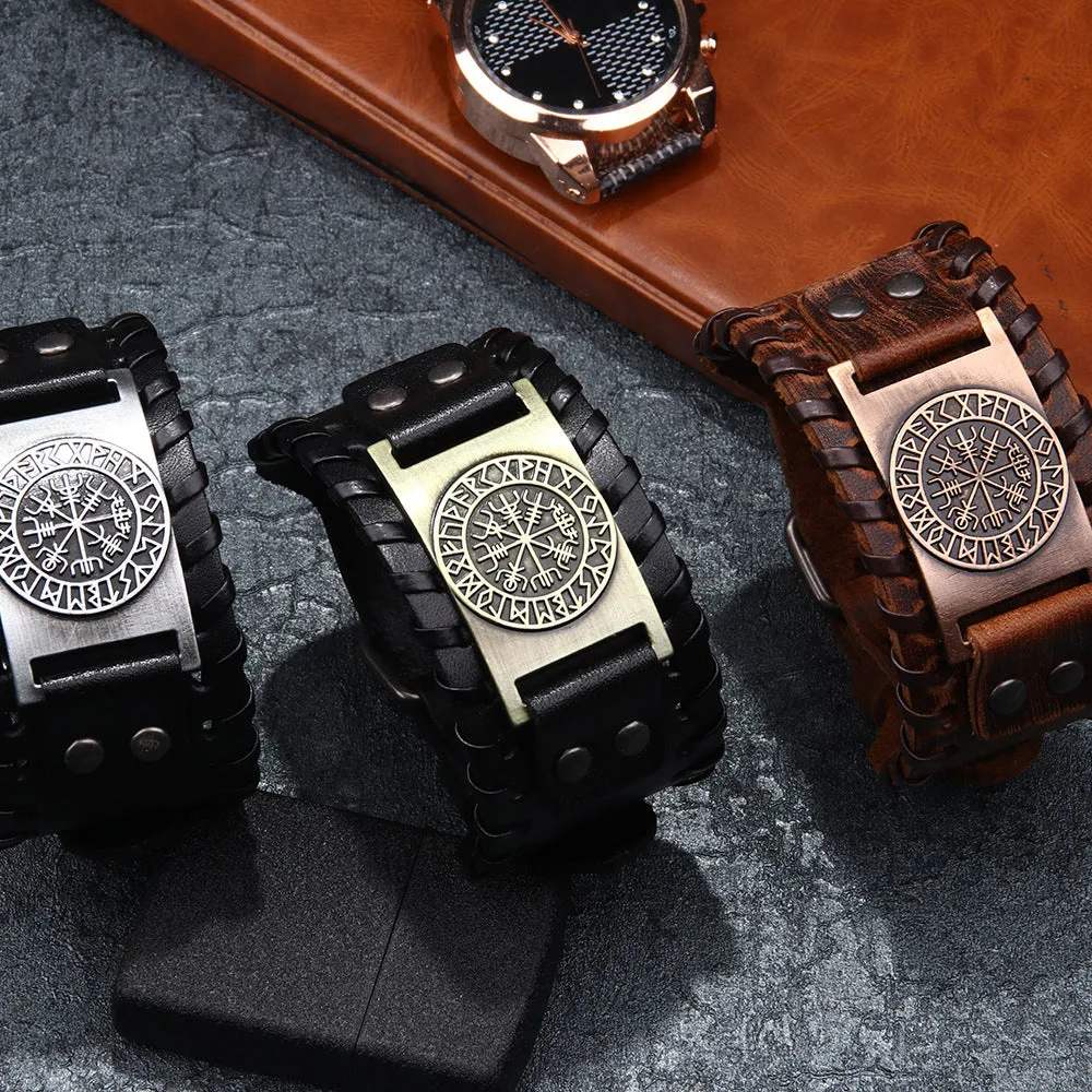 Pulseira de Couro Vintage