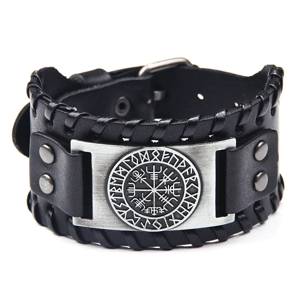 Pulseira de Couro Vintage