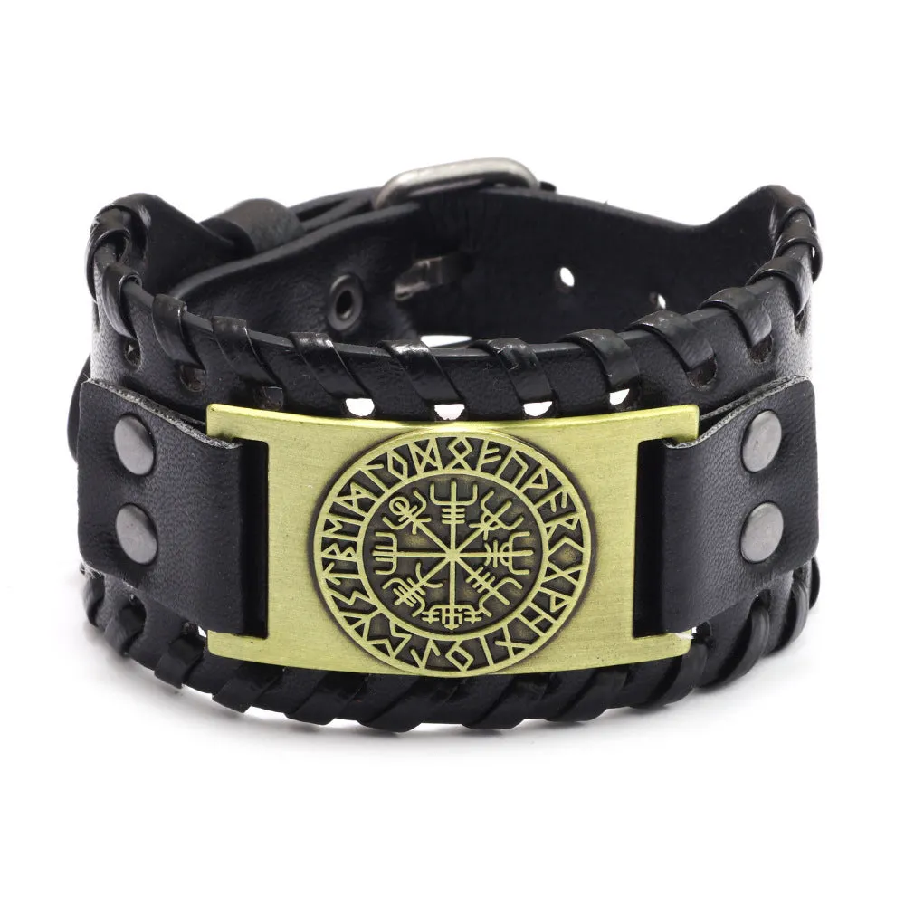 Pulseira de Couro Vintage
