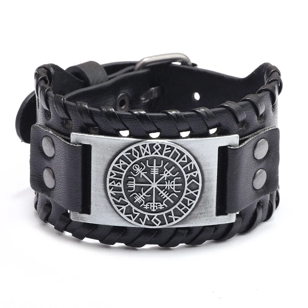 Pulseira de Couro Vintage