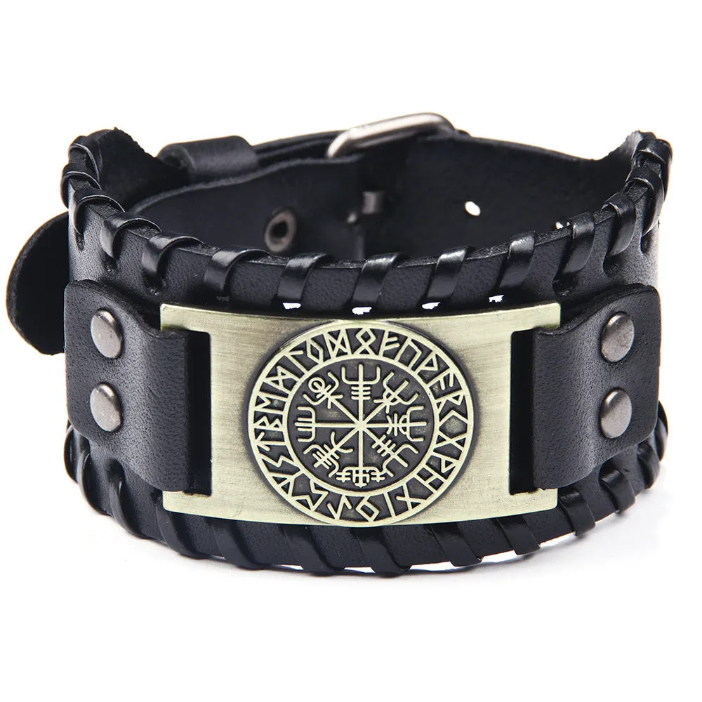Pulseira de Couro Vintage