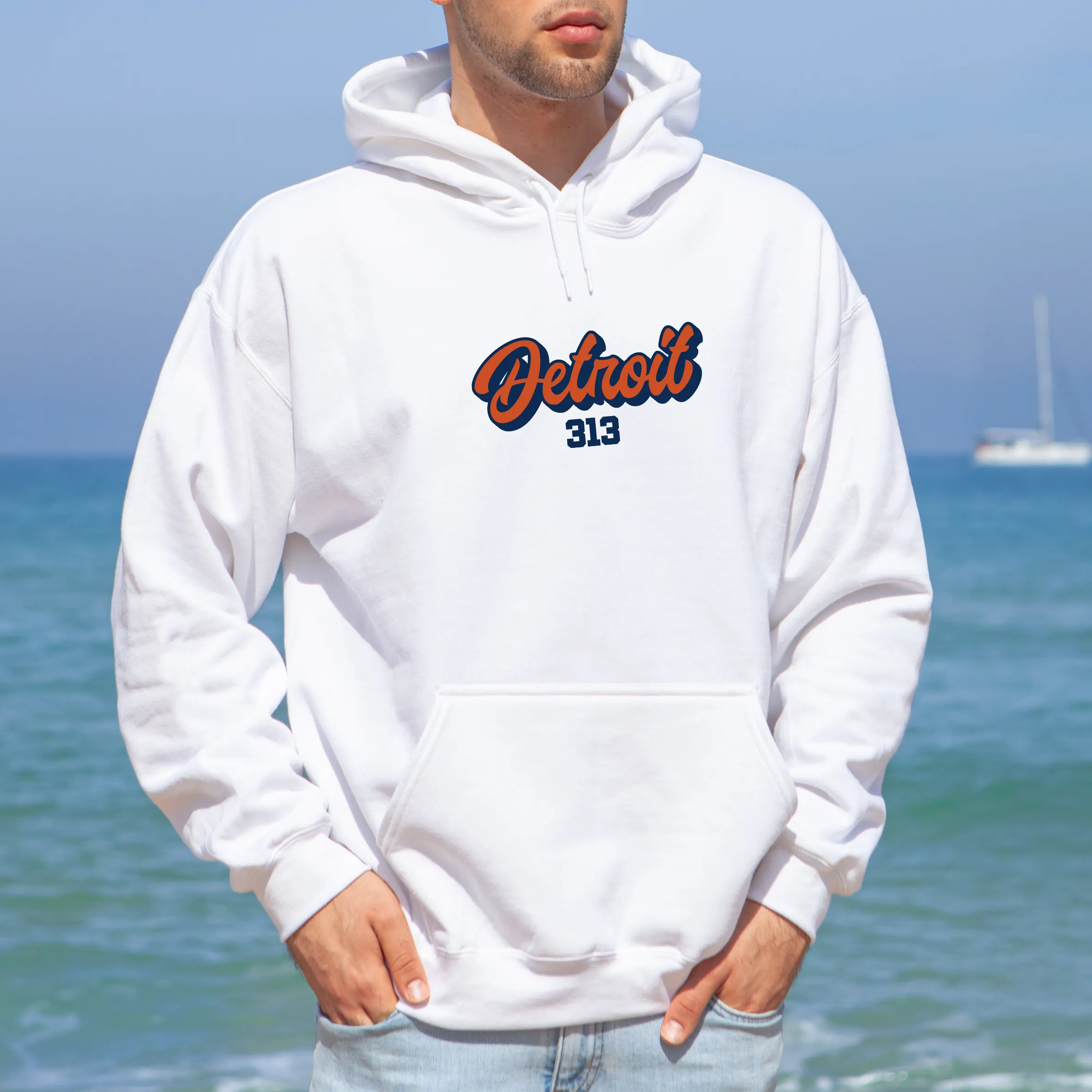 "313 Baseball" Men's Classic Hoodie
