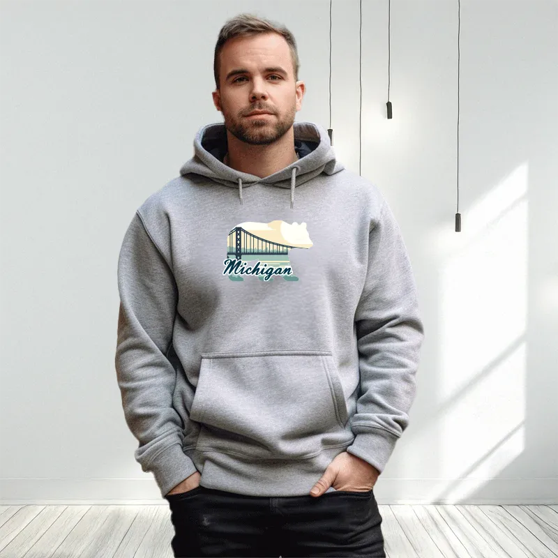 "Bear Bridge" Men's Classic Hoodie