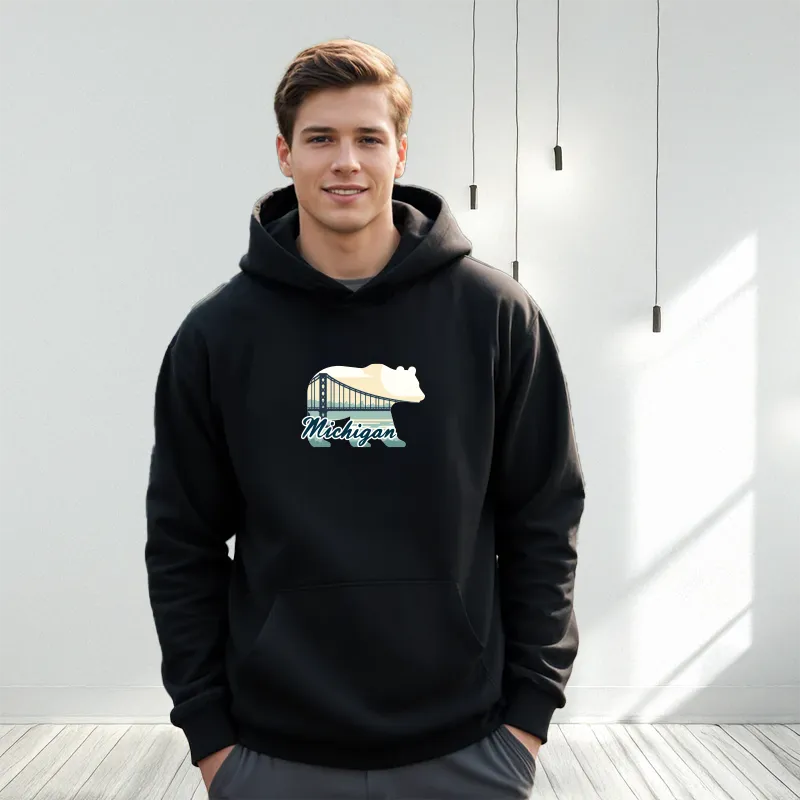 "Bear Bridge" Men's Classic Hoodie