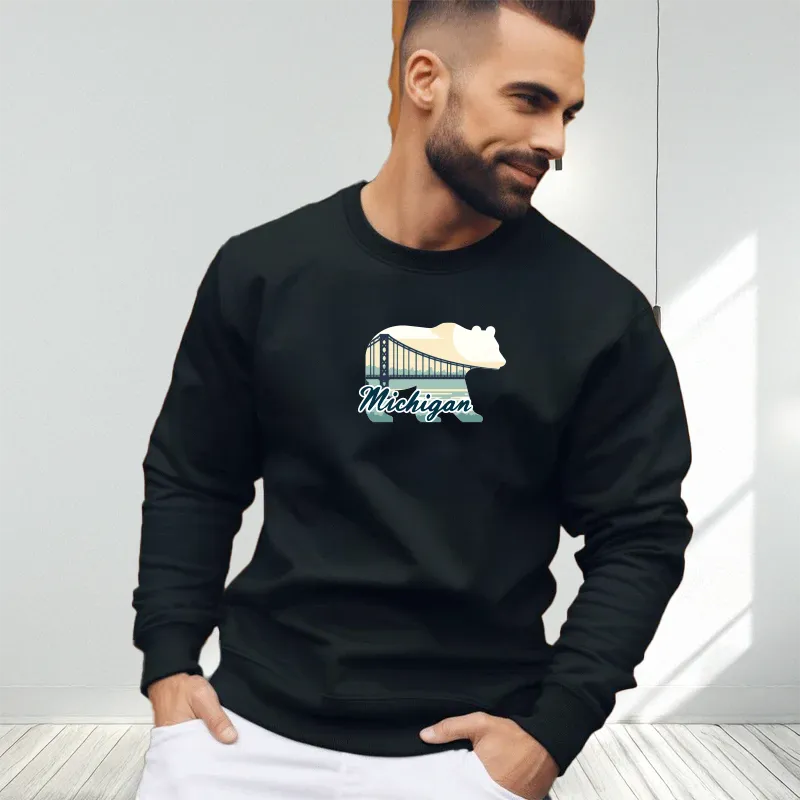 "Bear Bridge" Men's Long Sleeve T-Shirt