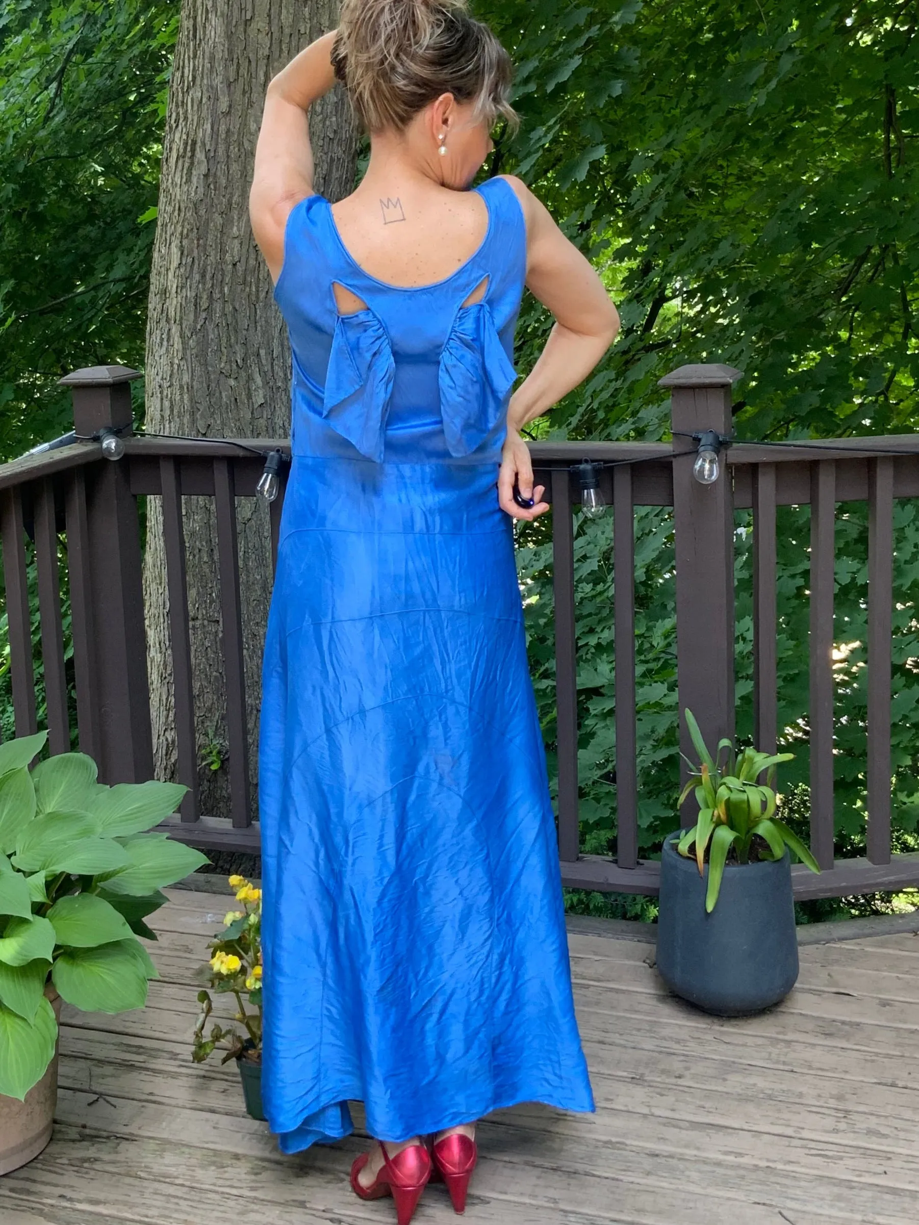 "Fairy" Satin Dress with wings - 30s