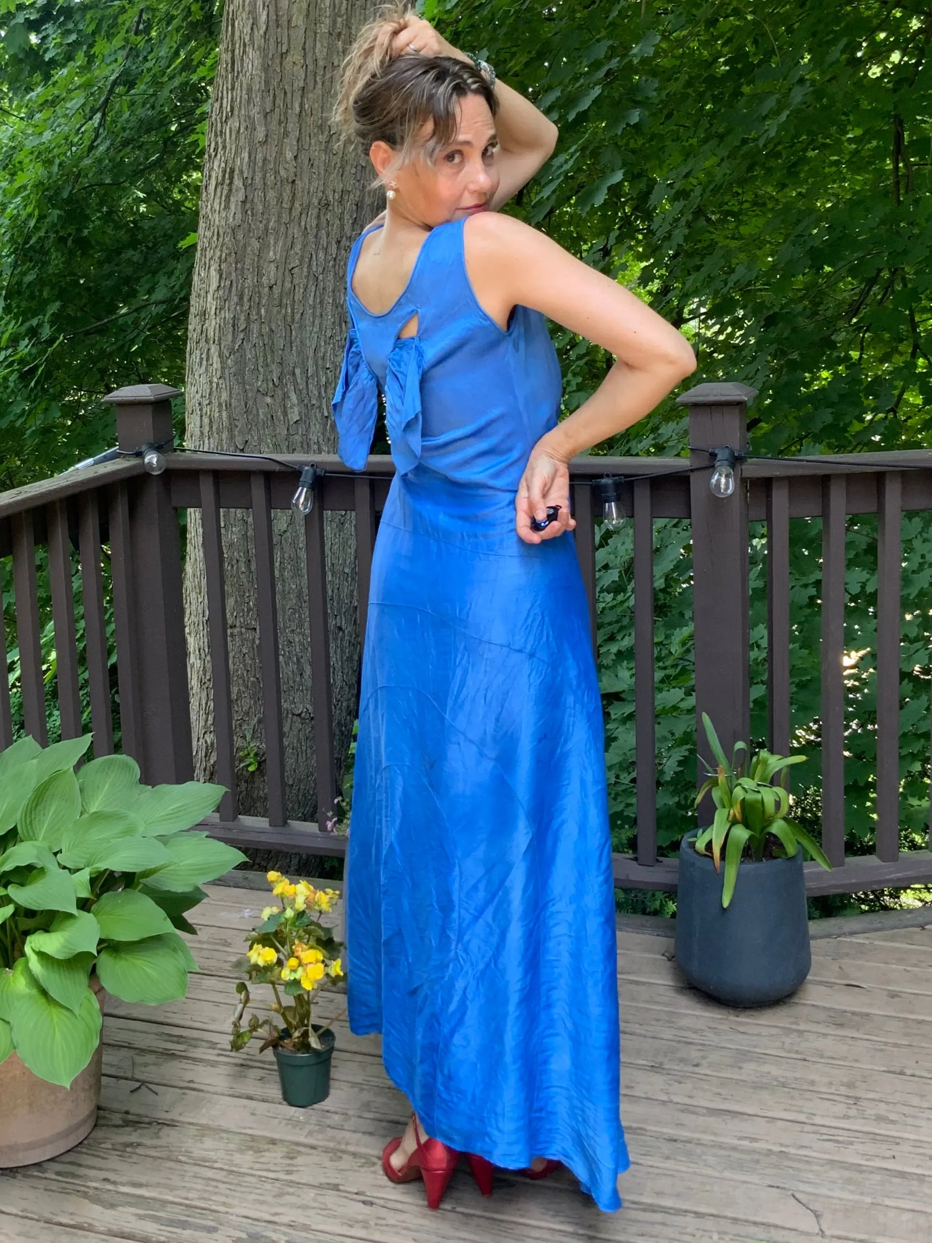 "Fairy" Satin Dress with wings - 30s