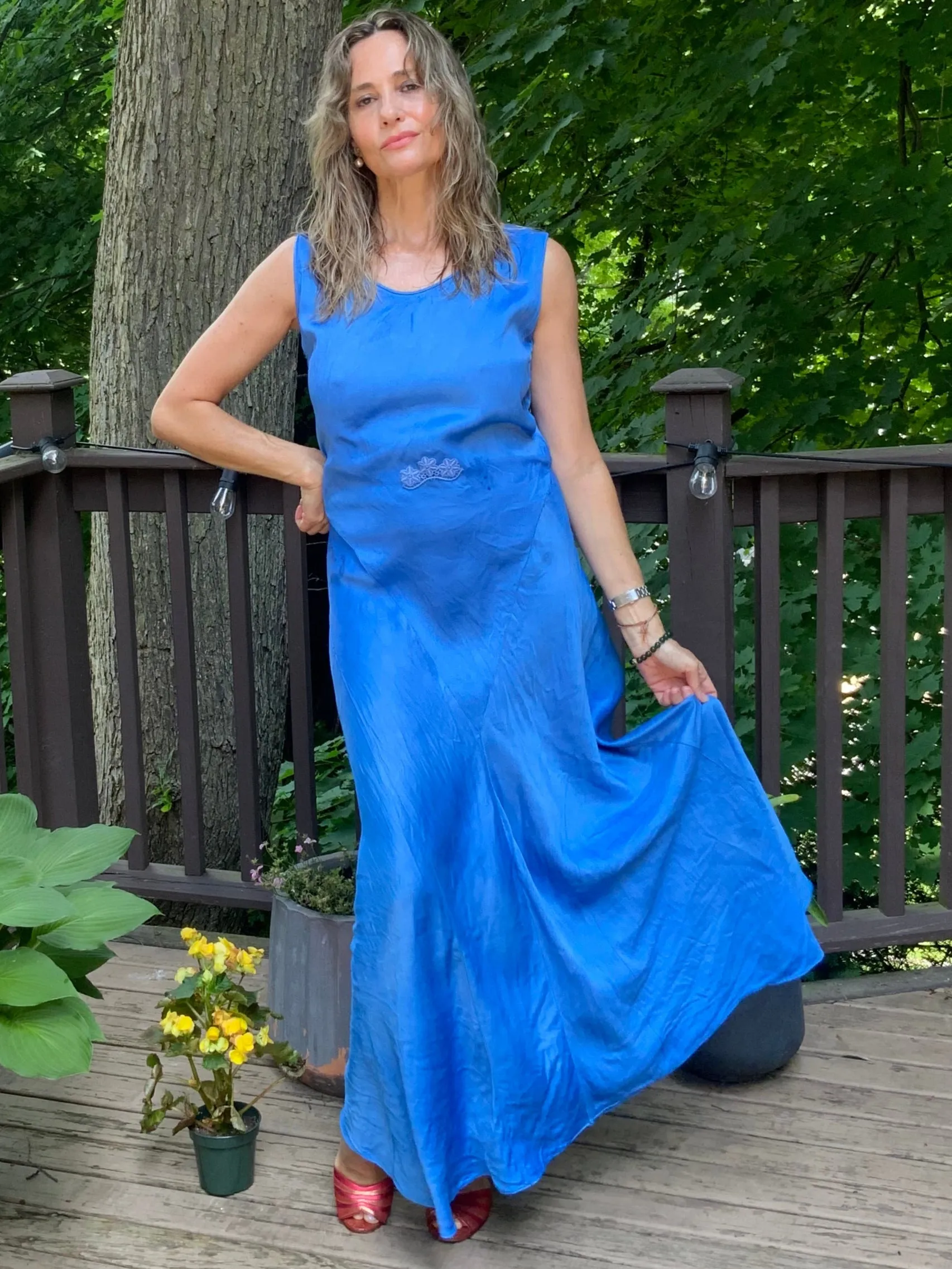 "Fairy" Satin Dress with wings - 30s