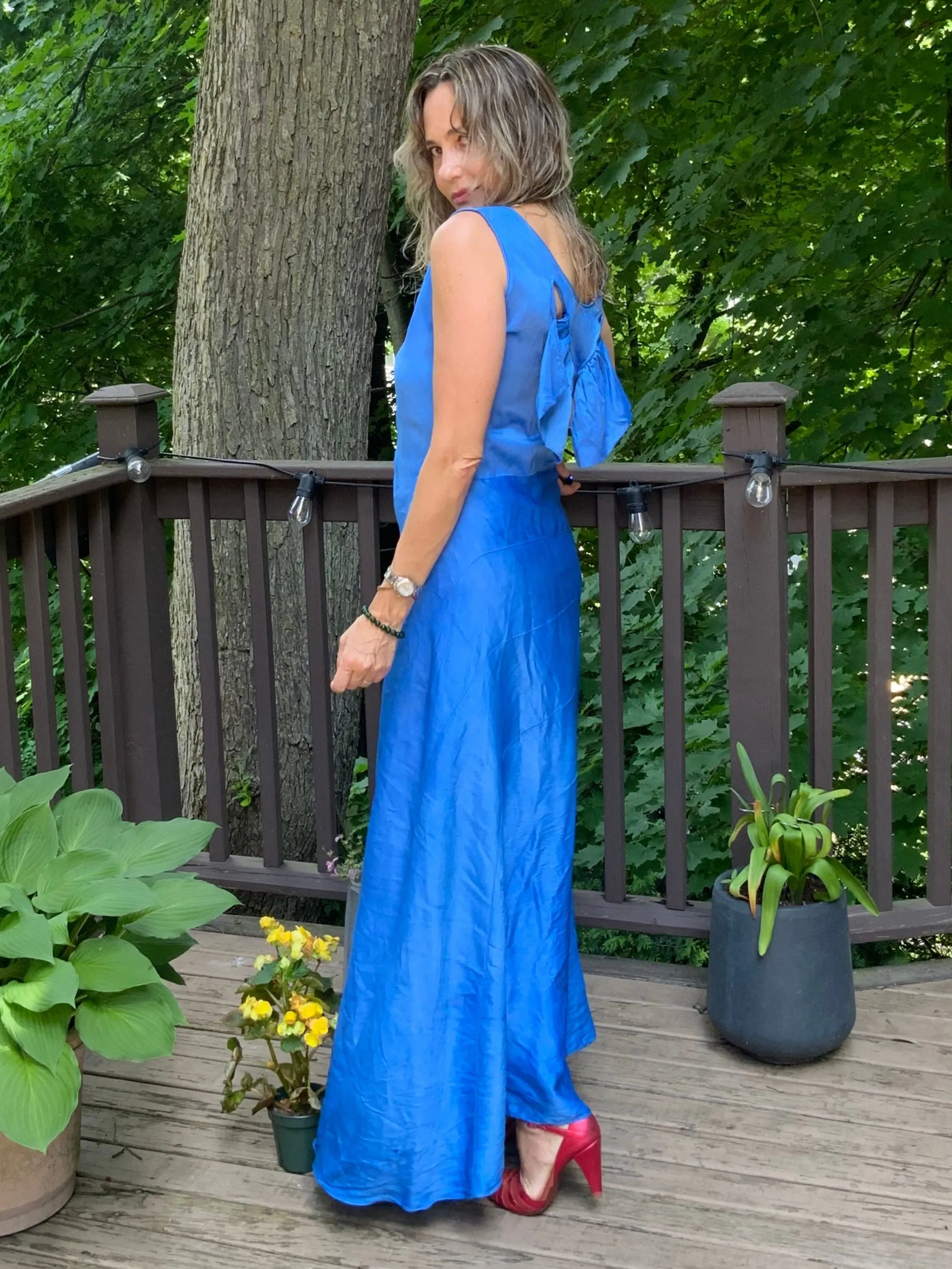 "Fairy" Satin Dress with wings - 30s