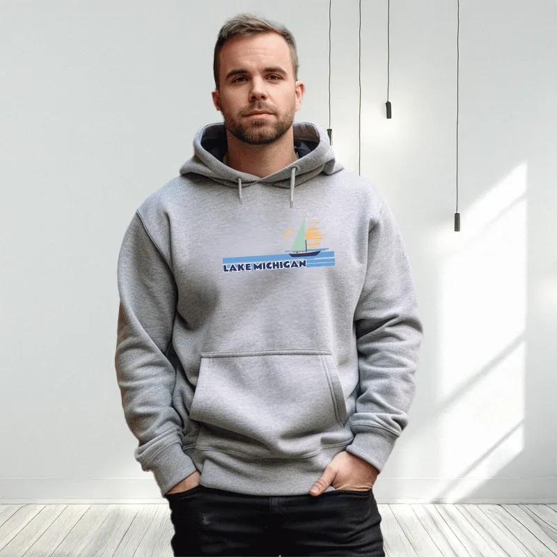 "Lake Michigan" Men's Classic Hoodie