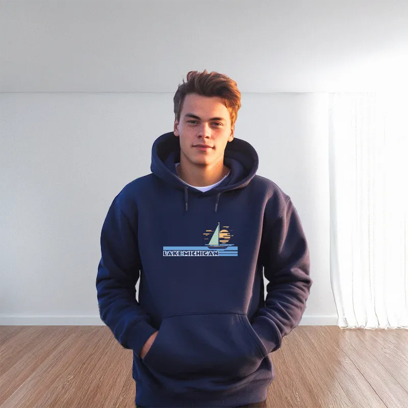 "Lake Michigan" Men's Classic Hoodie