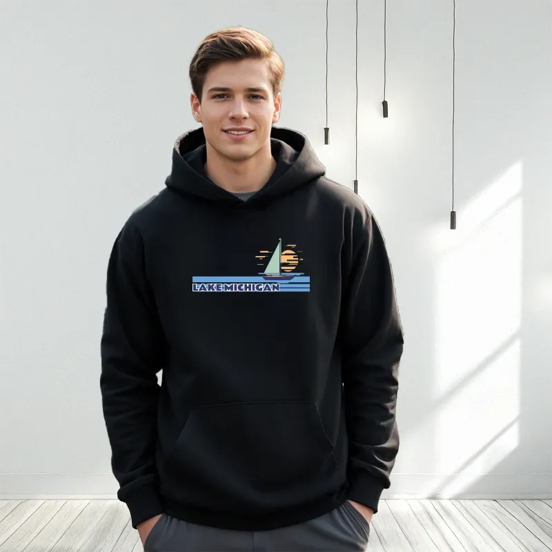 "Lake Michigan" Men's Classic Hoodie