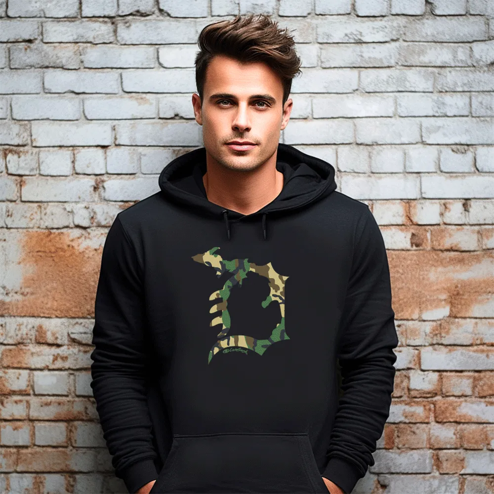 "Michigan D Camo" Men's Classic Hoodie