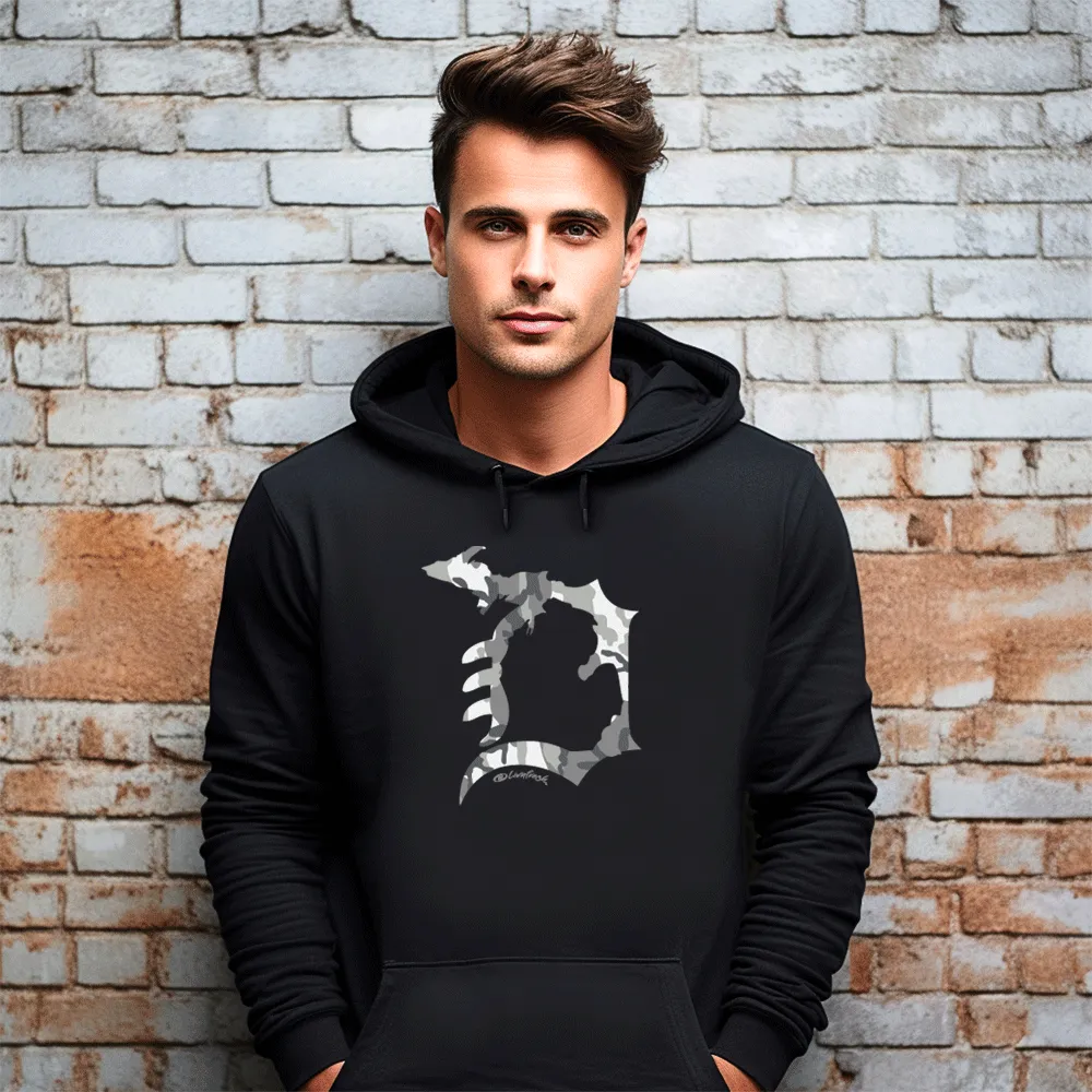 "Michigan D Camo" Men's Classic Hoodie