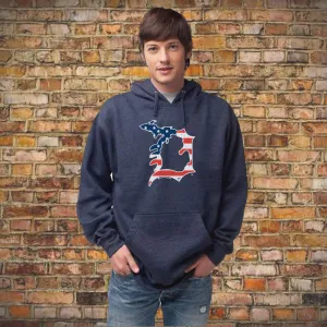 "Michigan D Flag" Men's Classic Hoodie