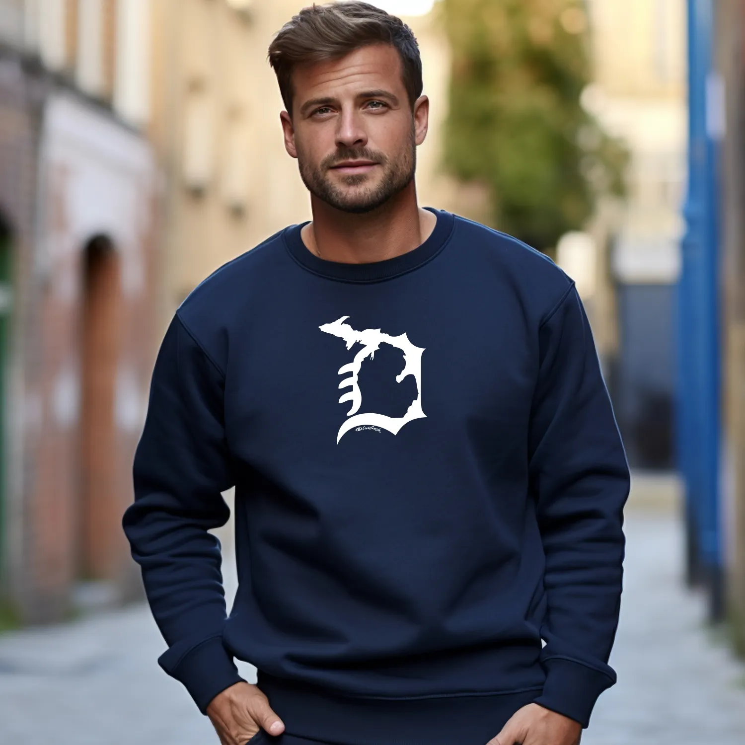 "Michigan D" Men's Classic Crew Sweatshirt