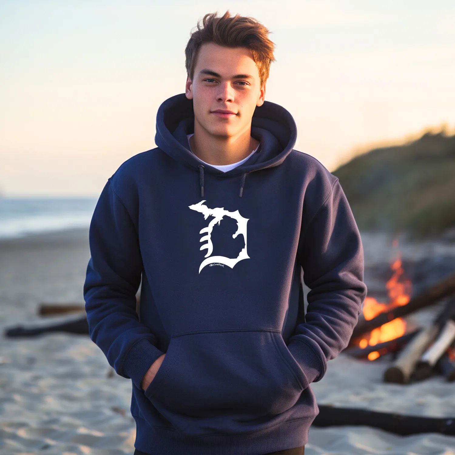 "Michigan D" Men's Classic Hoodie