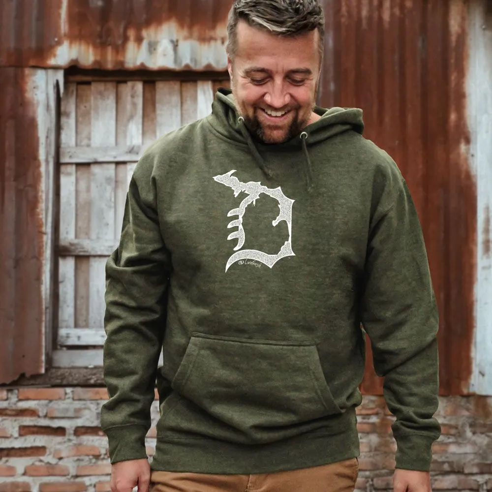 "Michigan D" Men's Classic Hoodie