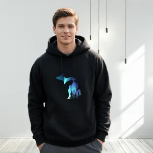 "Michigan Northern Lights" Men's Classic Hoodie