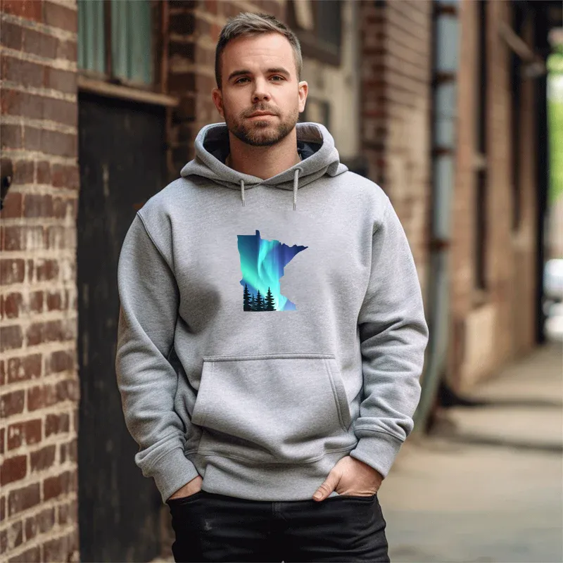 "Minnesota Northern Lights" Men's Classic Hoodie