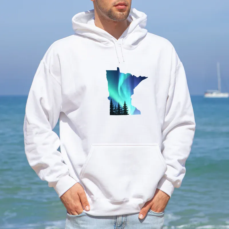 "Minnesota Northern Lights" Men's Classic Hoodie
