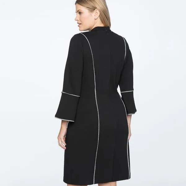 "Modern Mystique" Vintage Dress - Black