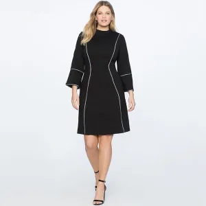 "Modern Mystique" Vintage Dress - Black